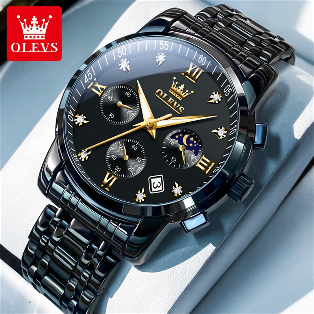 Luxury Watch Brands - OLEVS Popular men's watches stainless steel