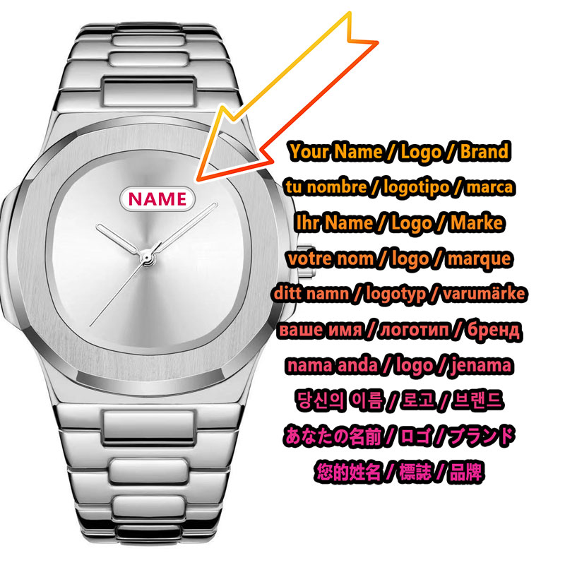 Luxury Watch Brands - Custom Logo Men's Quartz Watch Minimalist