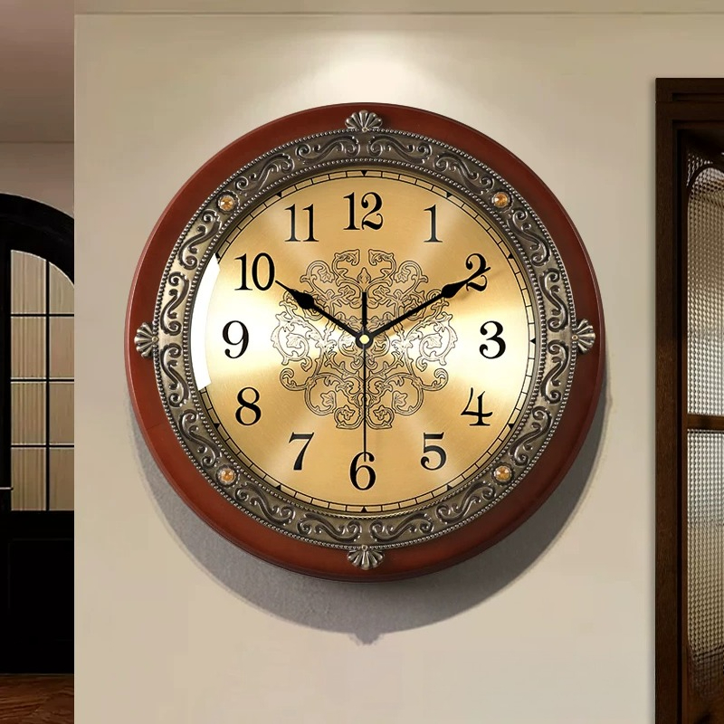 Modern Wall Clock Solid Wood F - Luxury Watch Europe recension och pris