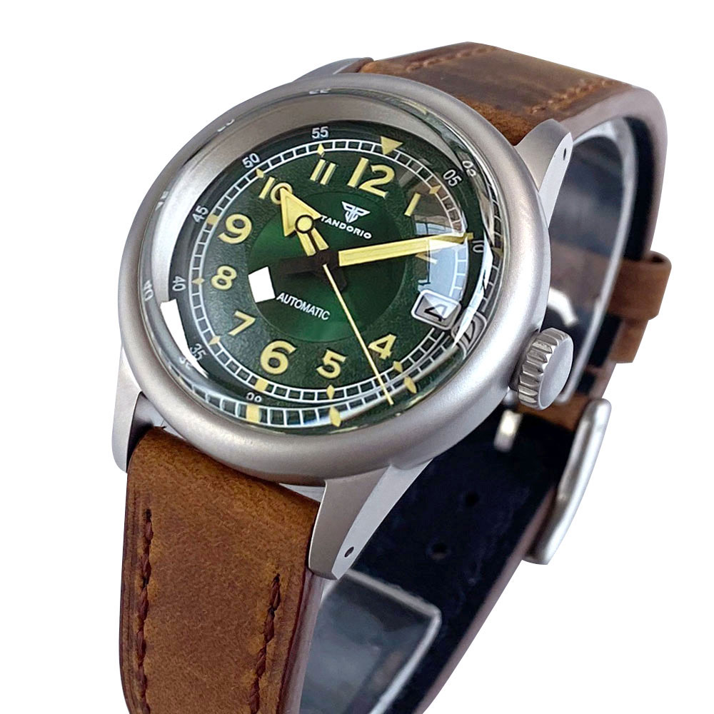 Custom New 36mm Double Domed S - Automatic Pilot Watch recension och pris