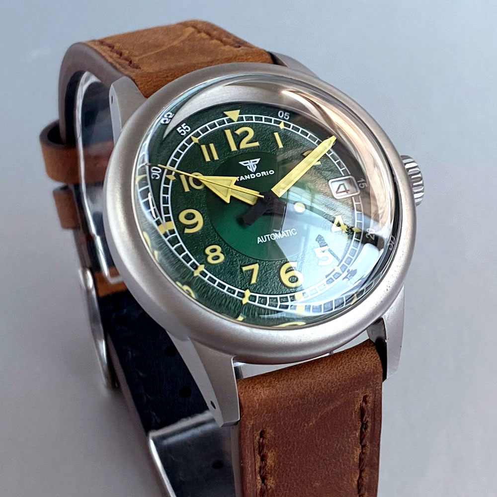 Custom New 36mm Double Domed S - Automatic Pilot Watch recension och pris