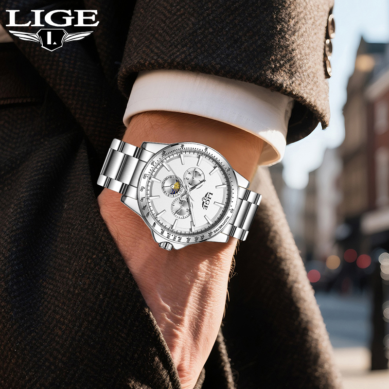 LIGE Top Brand Luxury Quartz M - Luxury Watch Brands recension och pris