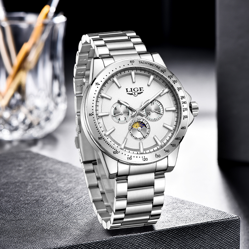 LIGE Top Brand Luxury Quartz M - Luxury Watch Brands recension och pris