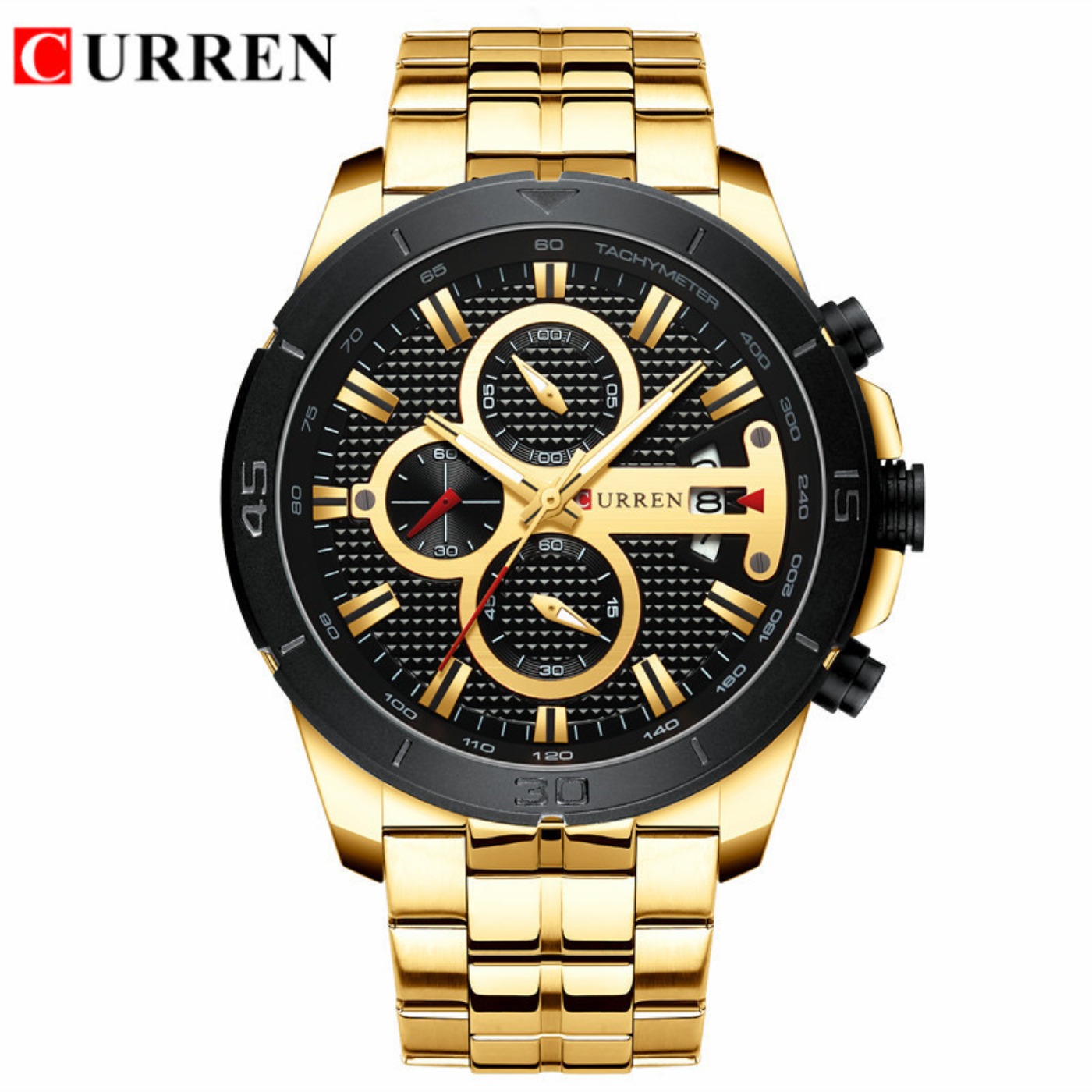 CURREN Watch Men Waterproof Ch - Luxury Watch Brands recension och pris