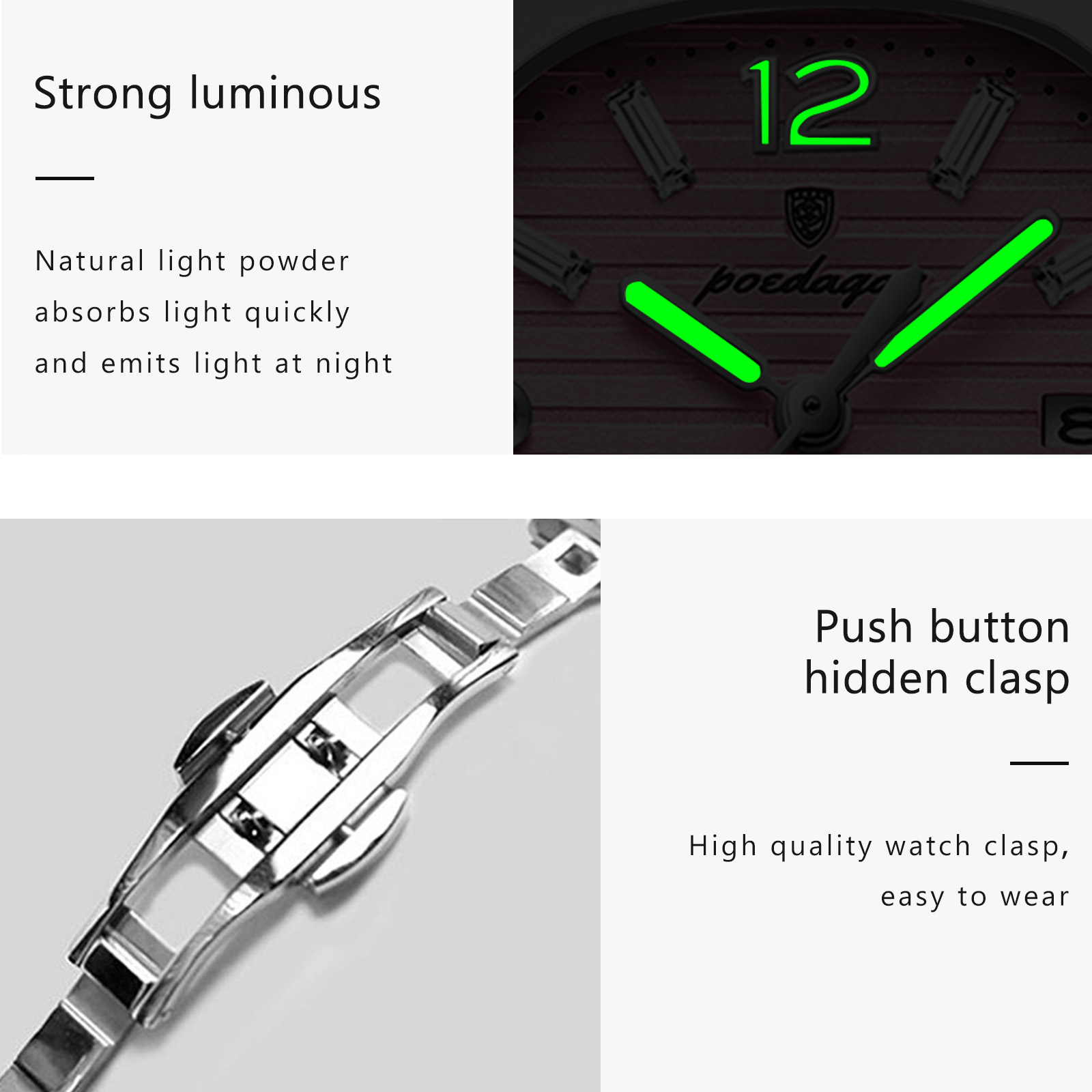POEDAGAR Square Fashion Woman  - Luxury Watch Deals recension och pris