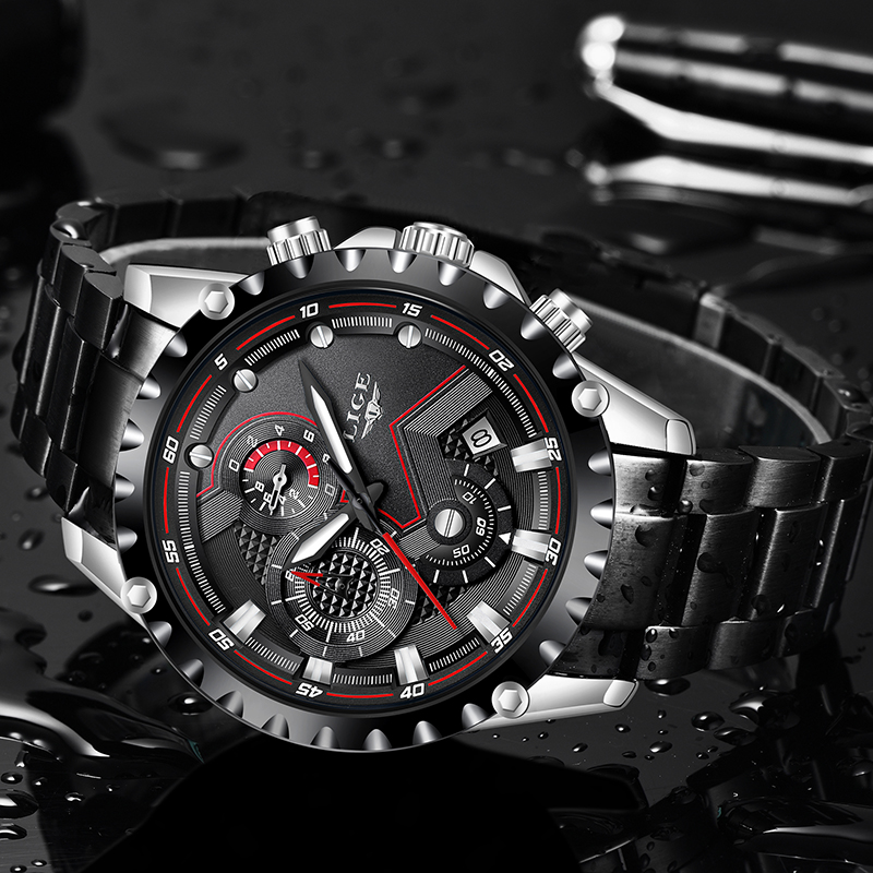 LIGE Top Brand Luxury Mens Fas - Luxury Watch All Brands recension och pris
