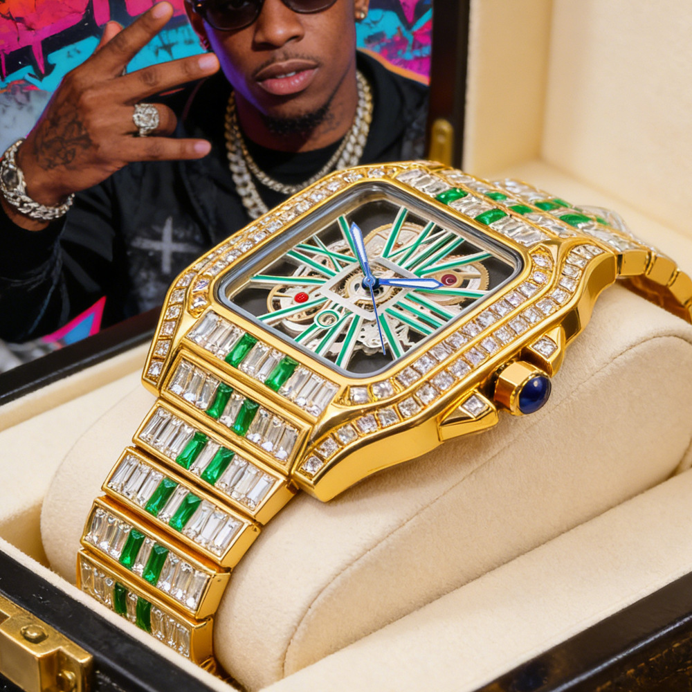 Hollow Luxury Bling Quartz Wri - Luxury Watch And Jewelry Brand recension och pris