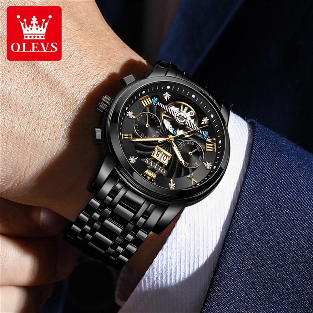 OLEVS Classic Men's Watches To - Automatic Pilot Watch recension och pris