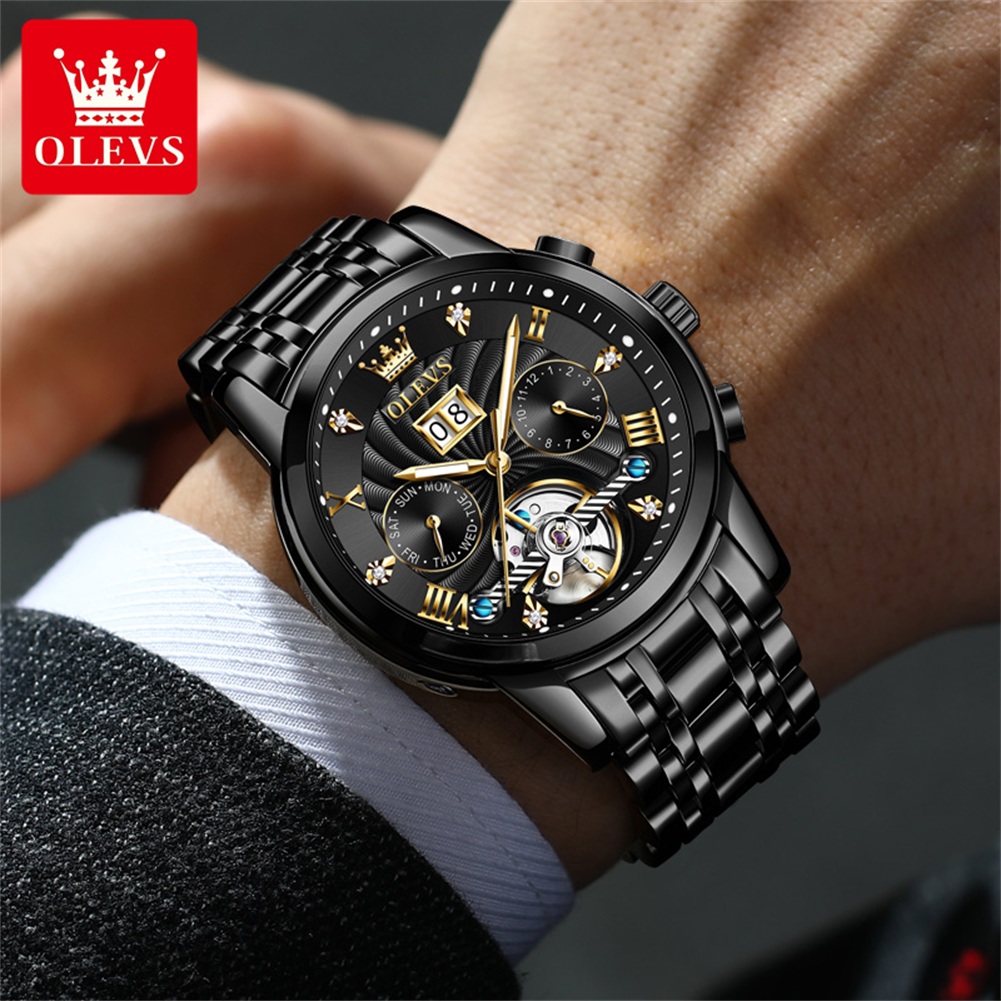 OLEVS Classic Men's Watches To - Automatic Pilot Watch recension och pris