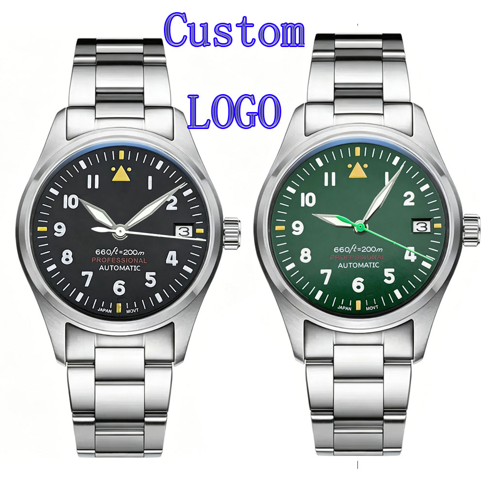 Custom LOGO 36mm 39mm Pilot Wa - Automatic Pilot Watch recension och pris
