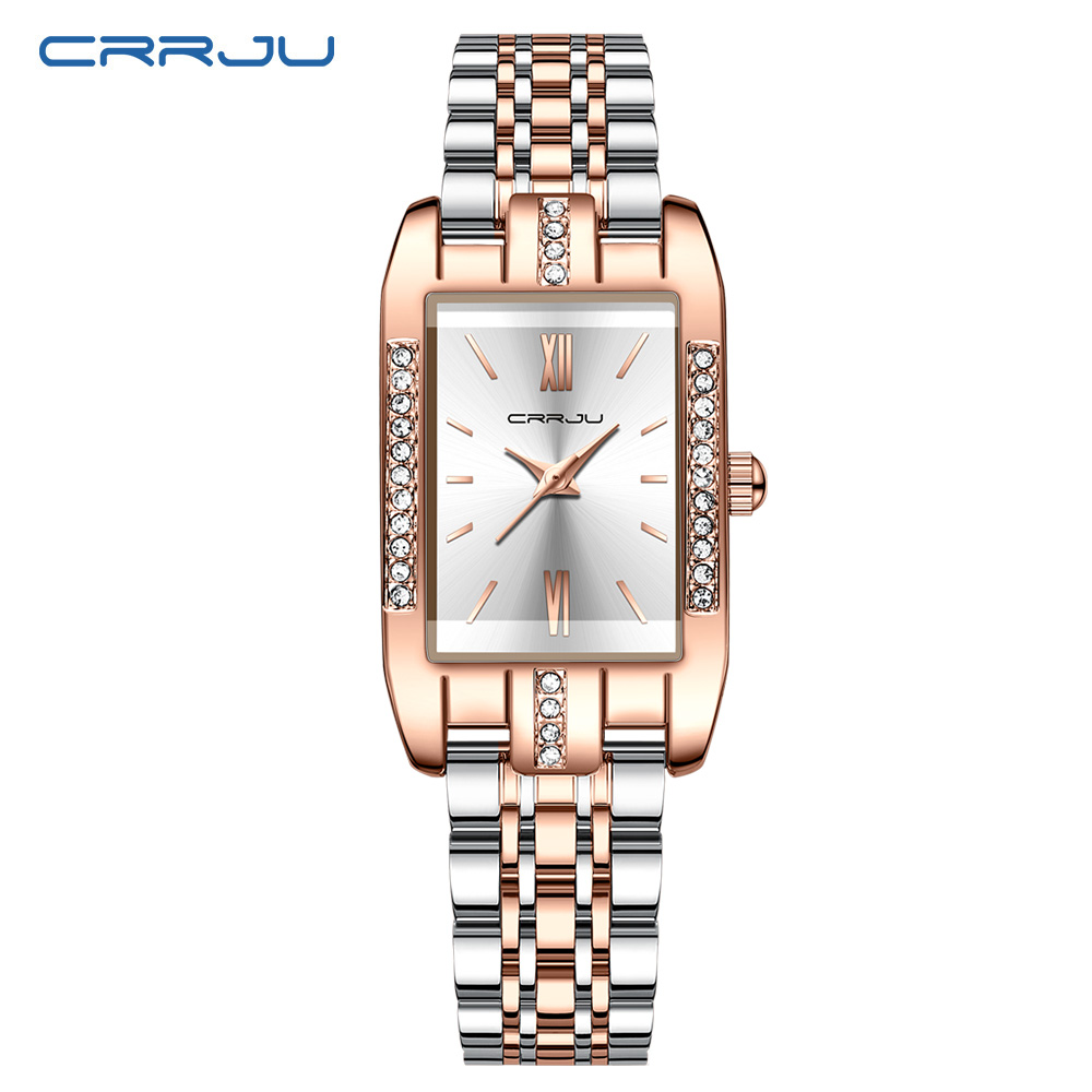 CRRJU Luxury Square Watch for  - Luxury Watch Deals recension och pris