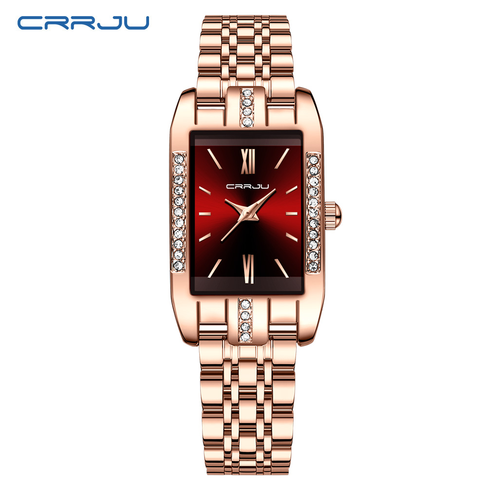 CRRJU Luxury Square Watch for  - Luxury Watch Deals recension och pris