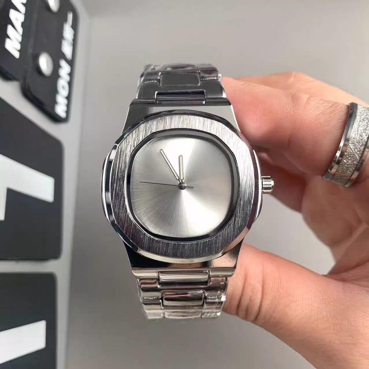 Custom Logo Men's Quartz Watch - Luxury Watch Brands recension och pris