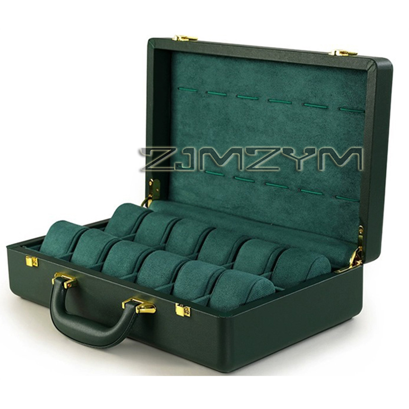 12 Slots Watch Box Mens Watche - Luxury Watch Storage recension och pris
