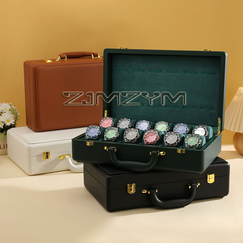 12 Slots Watch Box Mens Watche - Luxury Watch Storage recension och pris